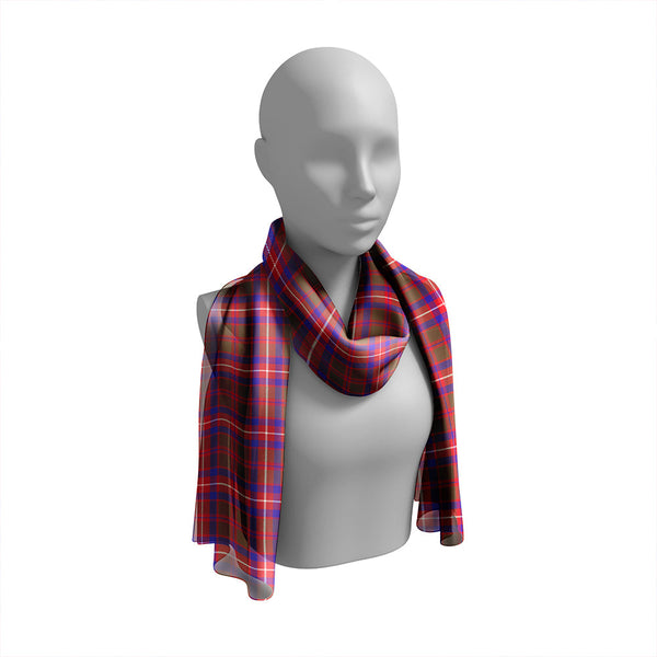 Geddes Weathered Tartan Classic Silk Habotai Long Scarf