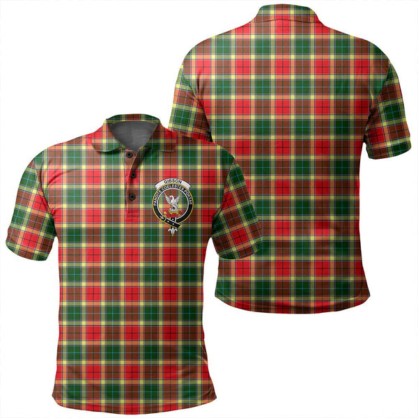 Gibbs Tartan Classic Crest Polo Shirt