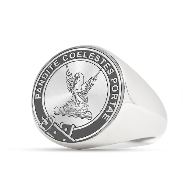 Gibson Clan Badge Engraved Signet Ring