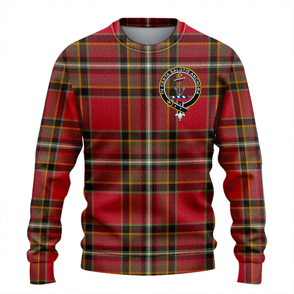 Gillespie Weathered Clan Badge Tartan Knitted Sweater