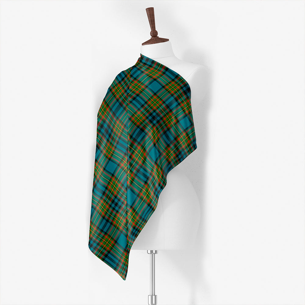 Gibson (Gibbs) Weathered Tartan Classic Silk Habotai Square Scarf