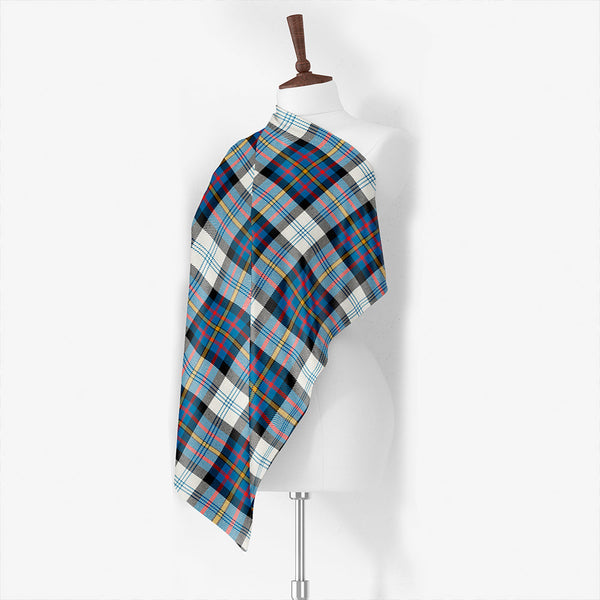 Gillespie Modern Tartan Classic Silk Habotai Square Scarf