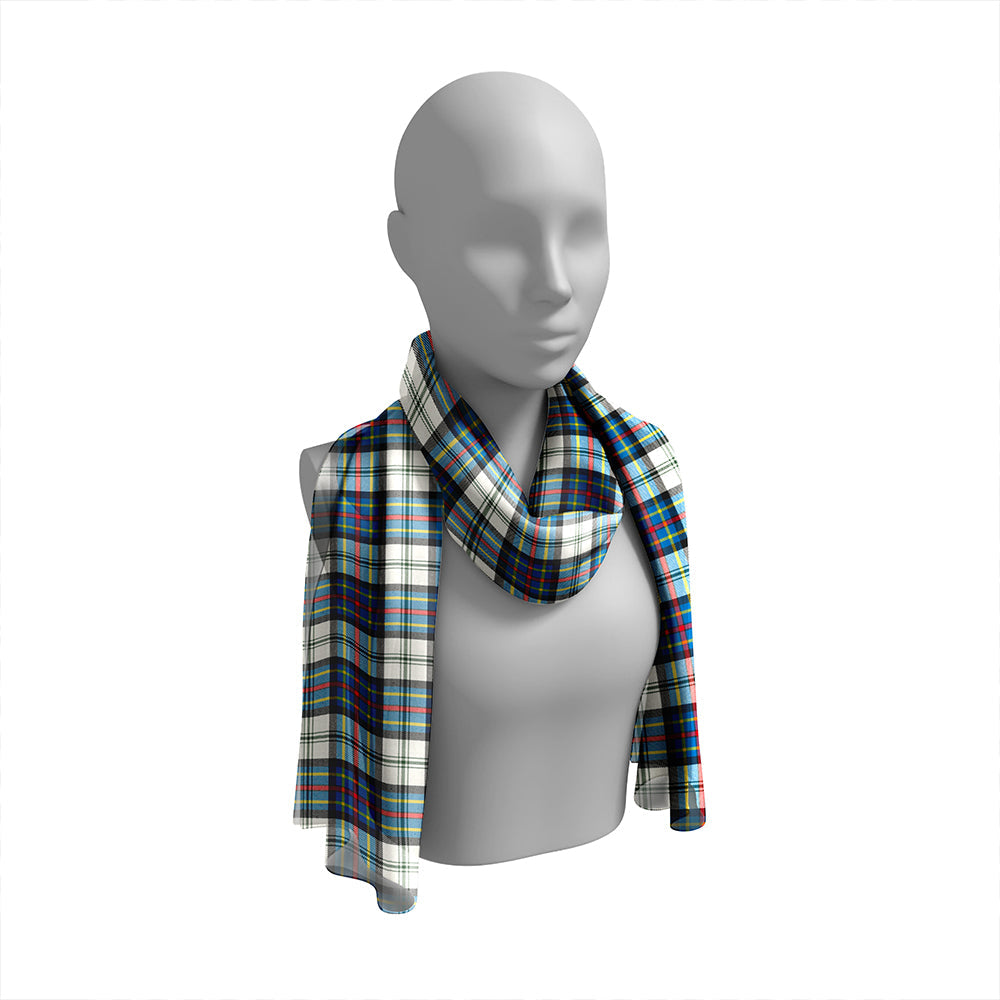 Gillies Blue Dress Dance #1 Tartan Classic Silk Habotai Long Scarf