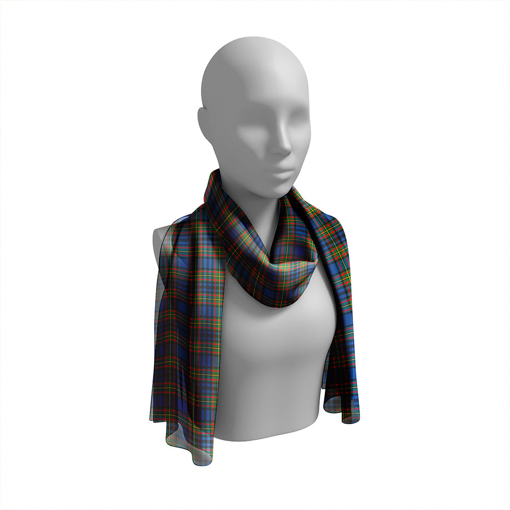 Gillies Modern Tartan Classic Silk Habotai Long Scarf