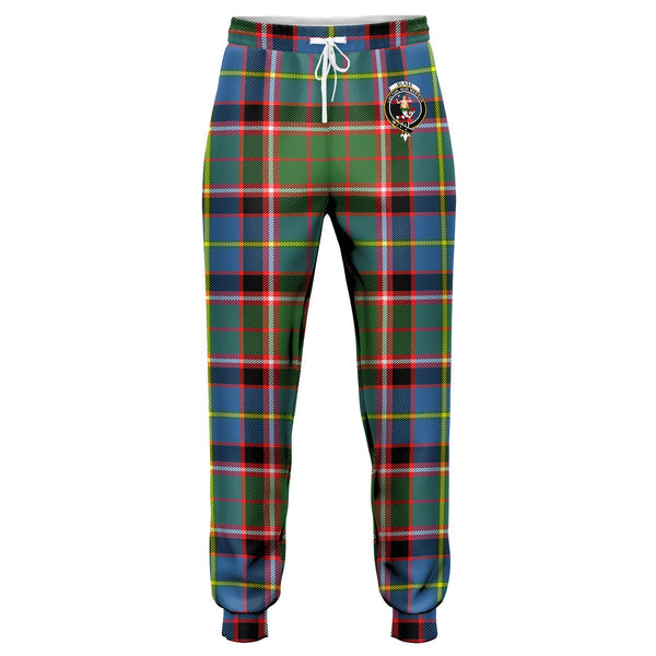 Glass Clan Badge Tartan Jogger Pants