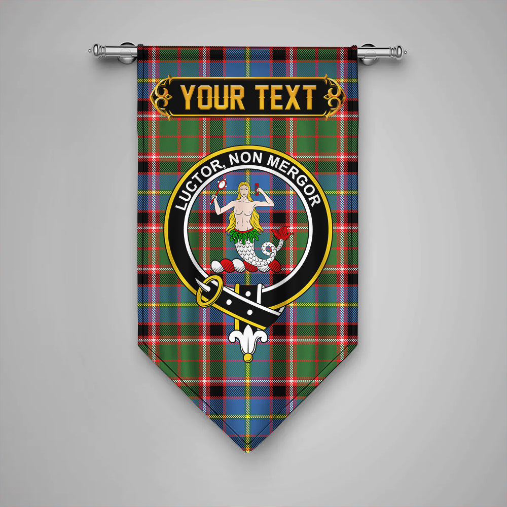 Glass Clan Badge Tartan Gonfalon Personalize