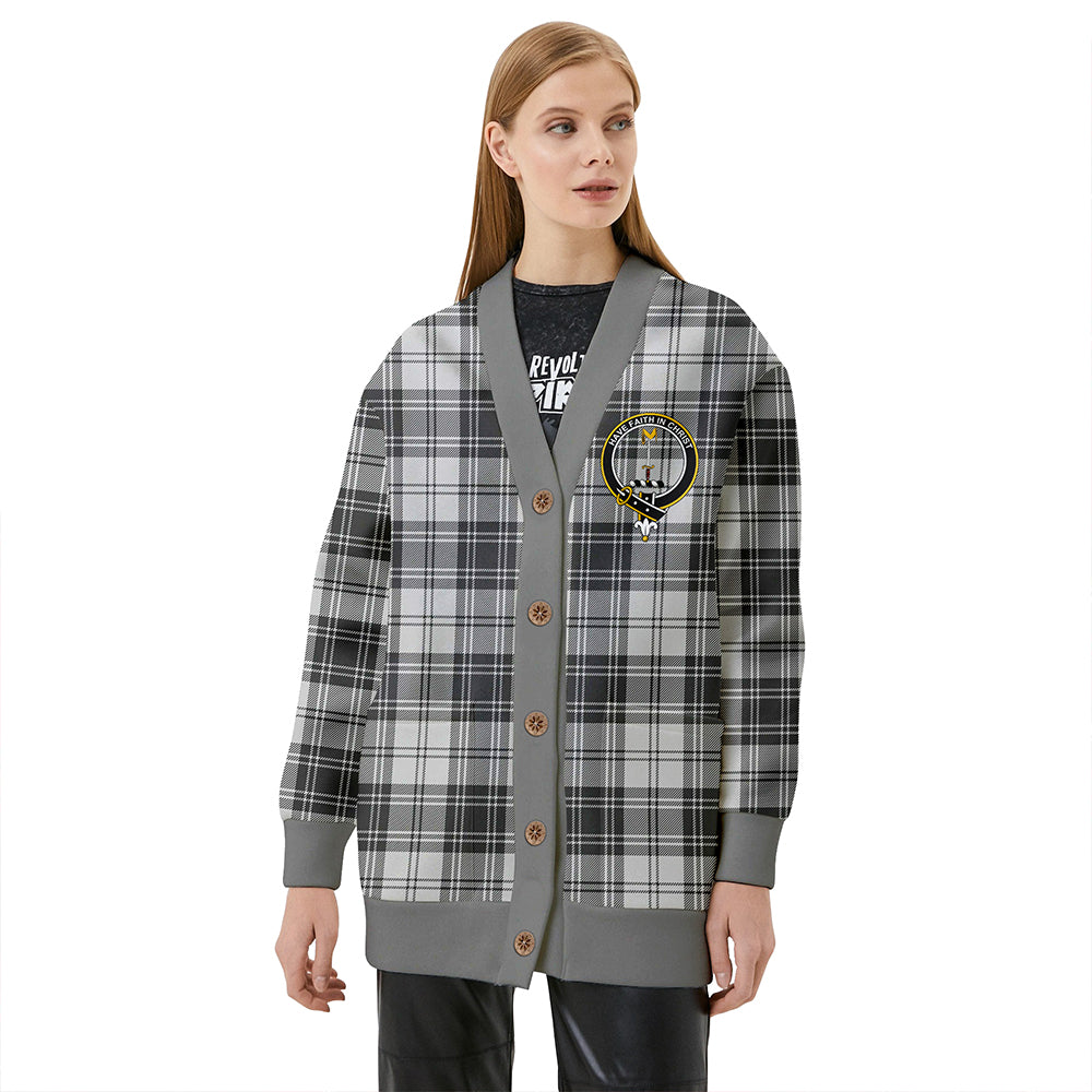 Glendinning Clan Badge Tartan V-neck Cardigan