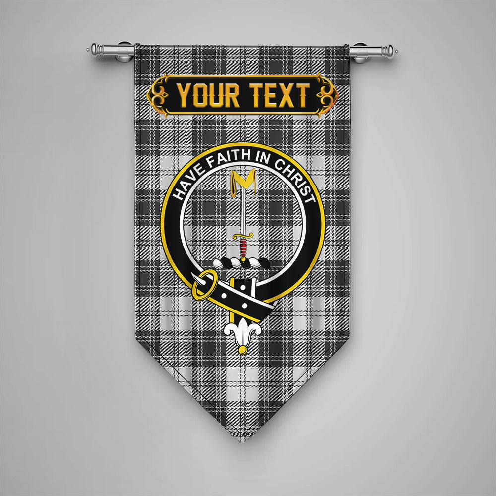 Glendinning Clan Badge Tartan Gonfalon Personalize