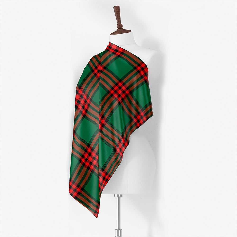 Gillies Weathered Tartan Classic Silk Habotai Square Scarf