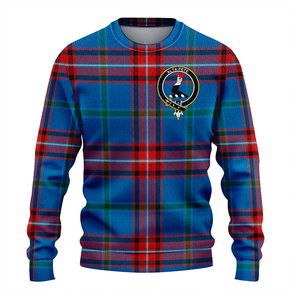 Glenn Ancient Clan Badge Tartan Knitted Sweater