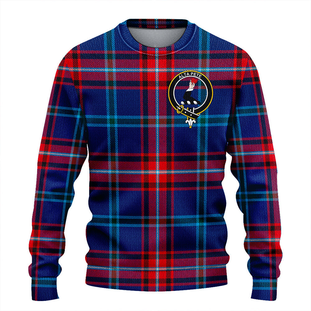 Glenn Modern Clan Badge Tartan Knitted Sweater