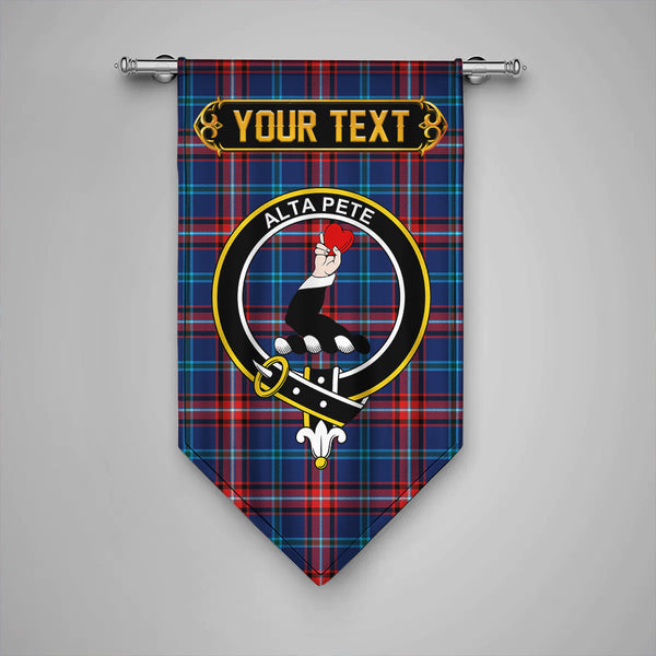 Glenn Modern Clan Badge Tartan Gonfalon Personalize