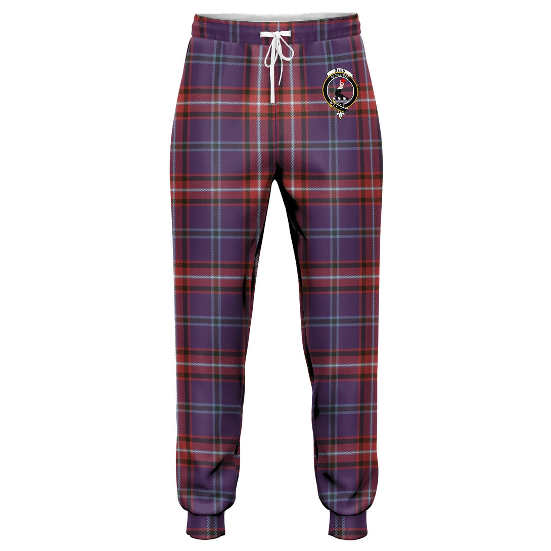 Glenn Weathered Clan Badge Tartan Jogger Pants