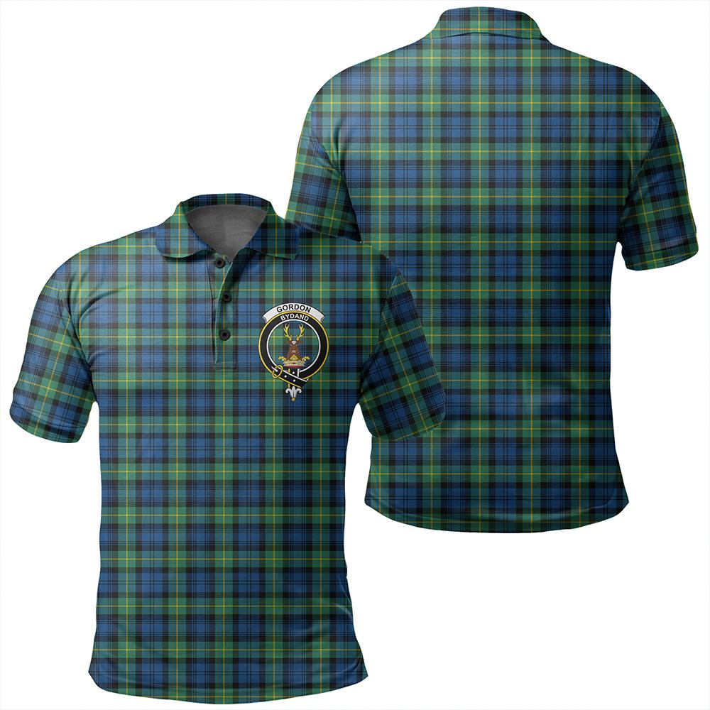 Gordon Ancient Tartan Classic Crest Polo Shirt
