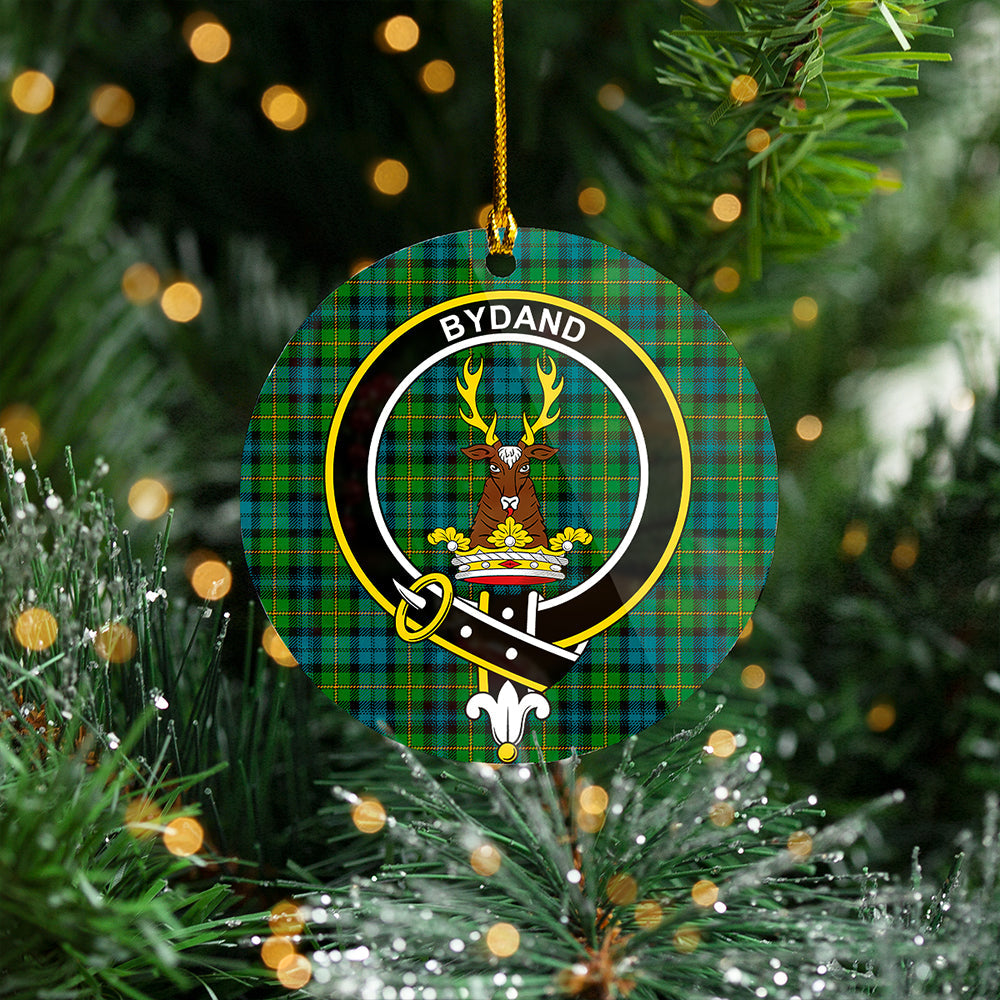 Gordon Ancient Clan Badge Tartan Plastic Christmas Ornaments