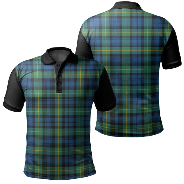 Gordon Ancient Tartan Classic Polo Shirt Black Neck 1 Style