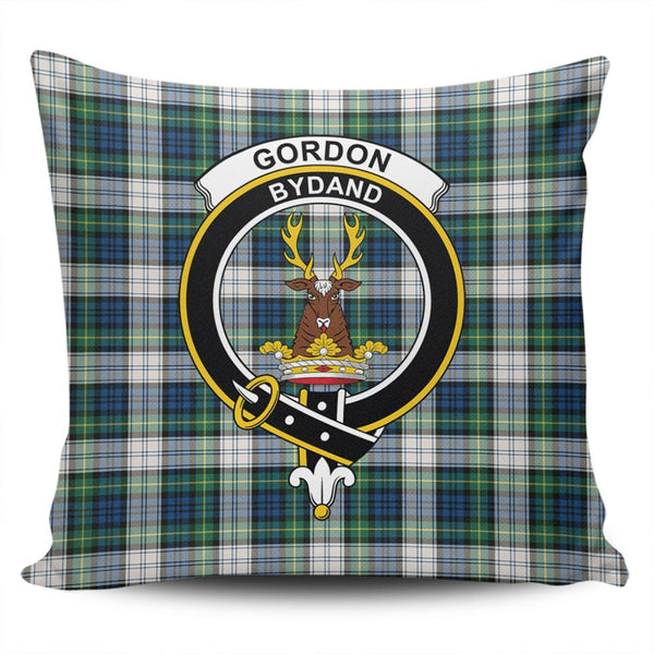 Gordon Dress Ancient Tartan Classic Crest Pillow Cover