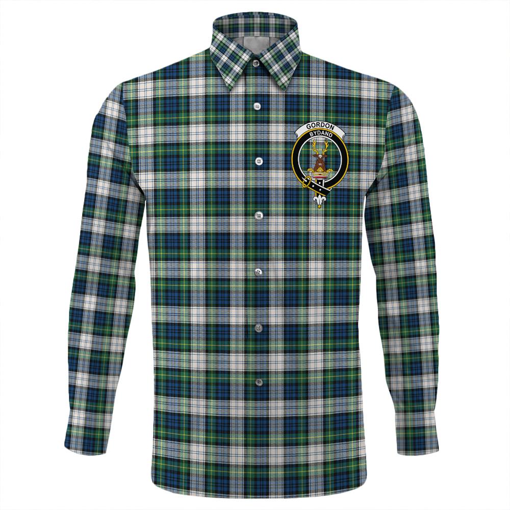 Gordon Dress Ancient Tartan Classic Crest Long Sleeve Button Shirt