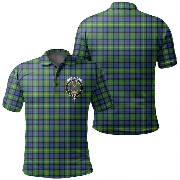 Gordon Old Ancient Tartan Classic Crest Polo Shirt