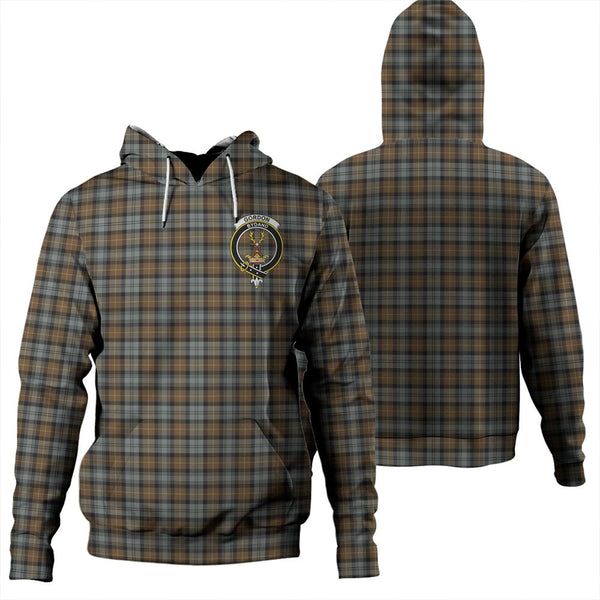 Gordon Weathered Tartan Classic Crest Hoodie