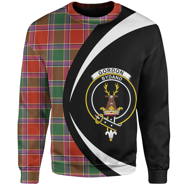 Gordon of Abergeldie Ancient Clan Badge Tartan Sweatshirt Circle Style Personalized