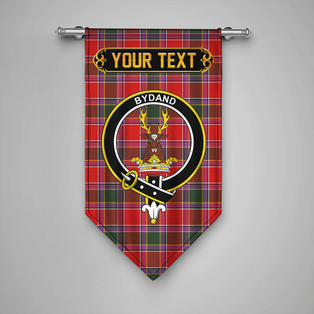 Gordon of Abergeldie Modern Clan Badge Tartan Gonfalon Personalize