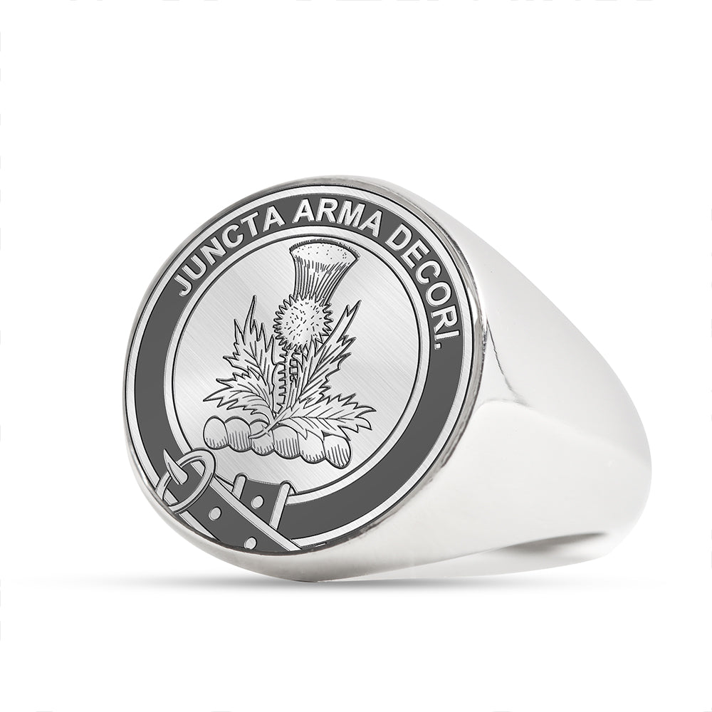 Gow Clan Badge Engraved Signet Ring