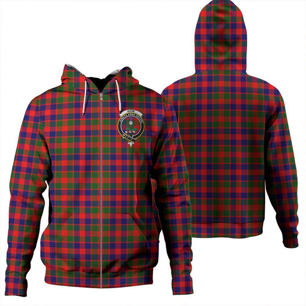 Gow Modern Tartan Classic Crest Zipper Hoodie