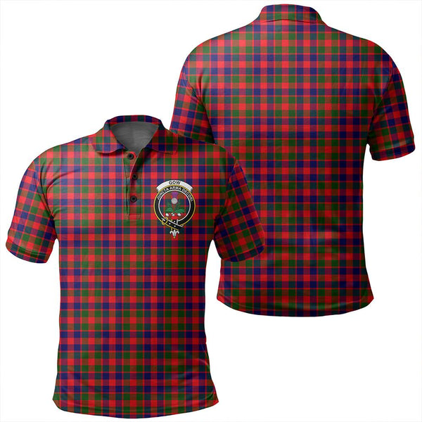 Gow Modern Tartan Classic Crest Polo Shirt