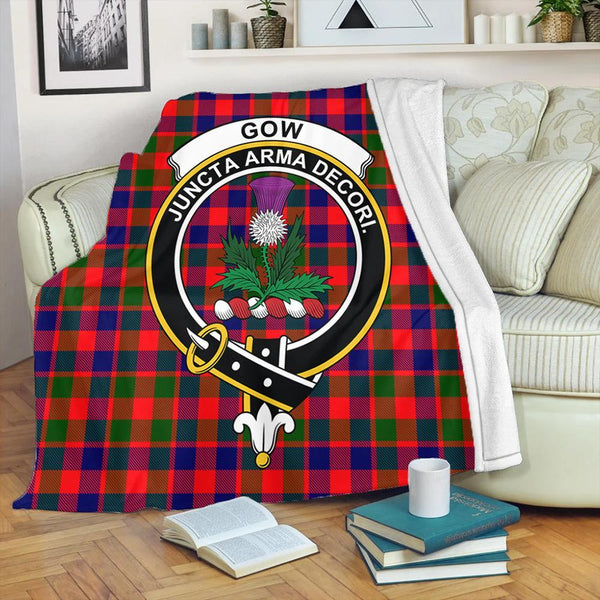 Gow Modern Tartan Crest Premium Blanket