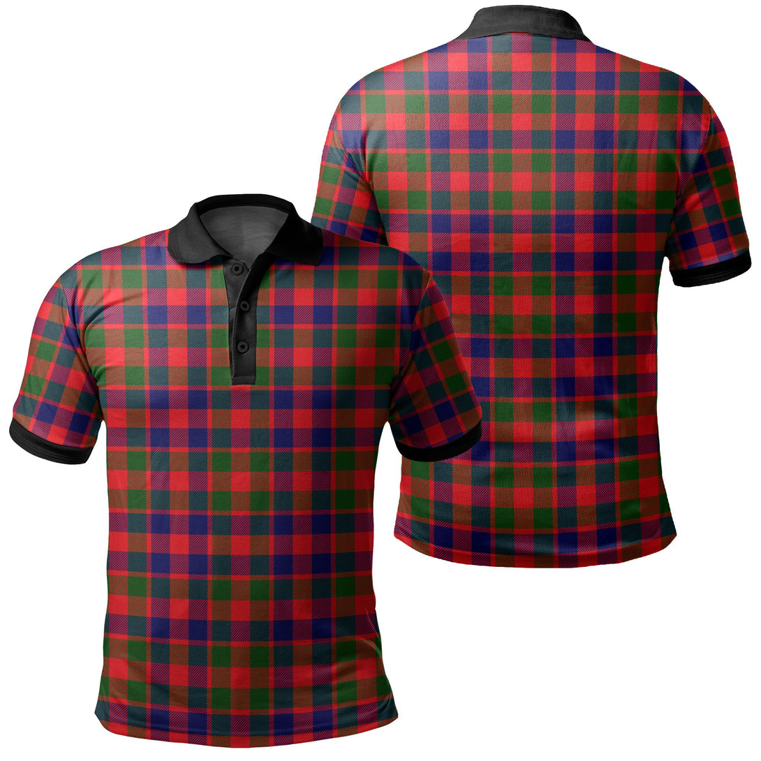 Gow Modern Tartan Classic Polo Shirt Black Neck 2 Style