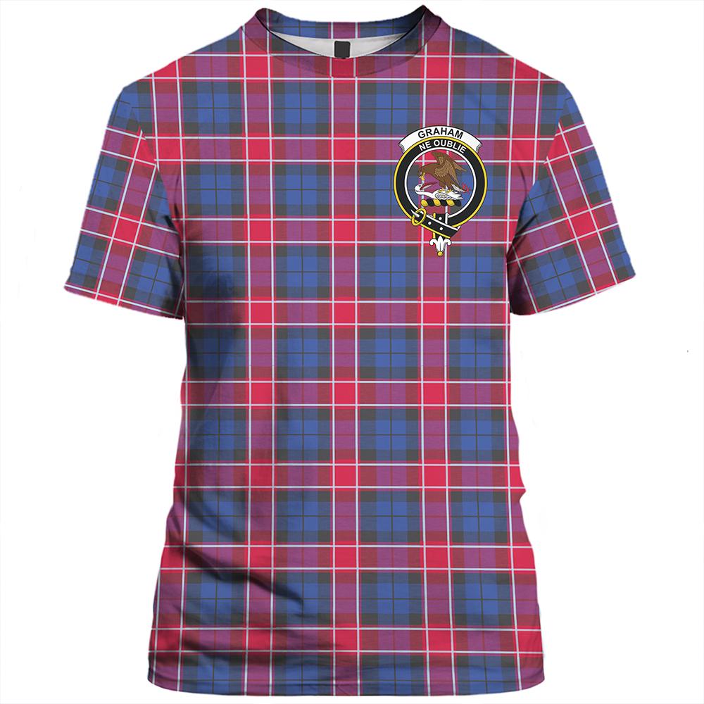 Graham of Menteith Red Tartan Classic Crest T-Shirt