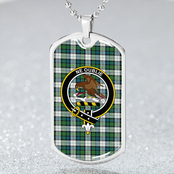 Graham Dress Ancient Clan Badge Classic Tartan Dog Tag Necklace