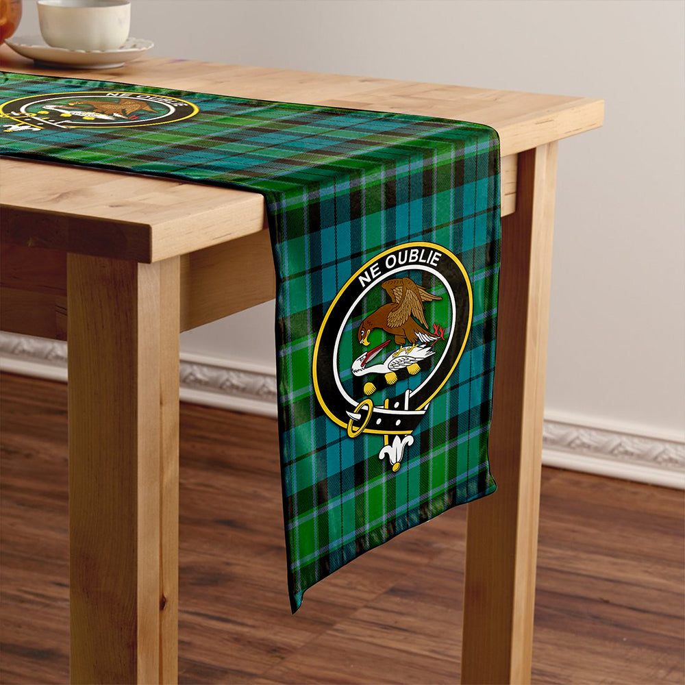 Graham of Menteith Ancient Clan Badge Tartan Table Runner