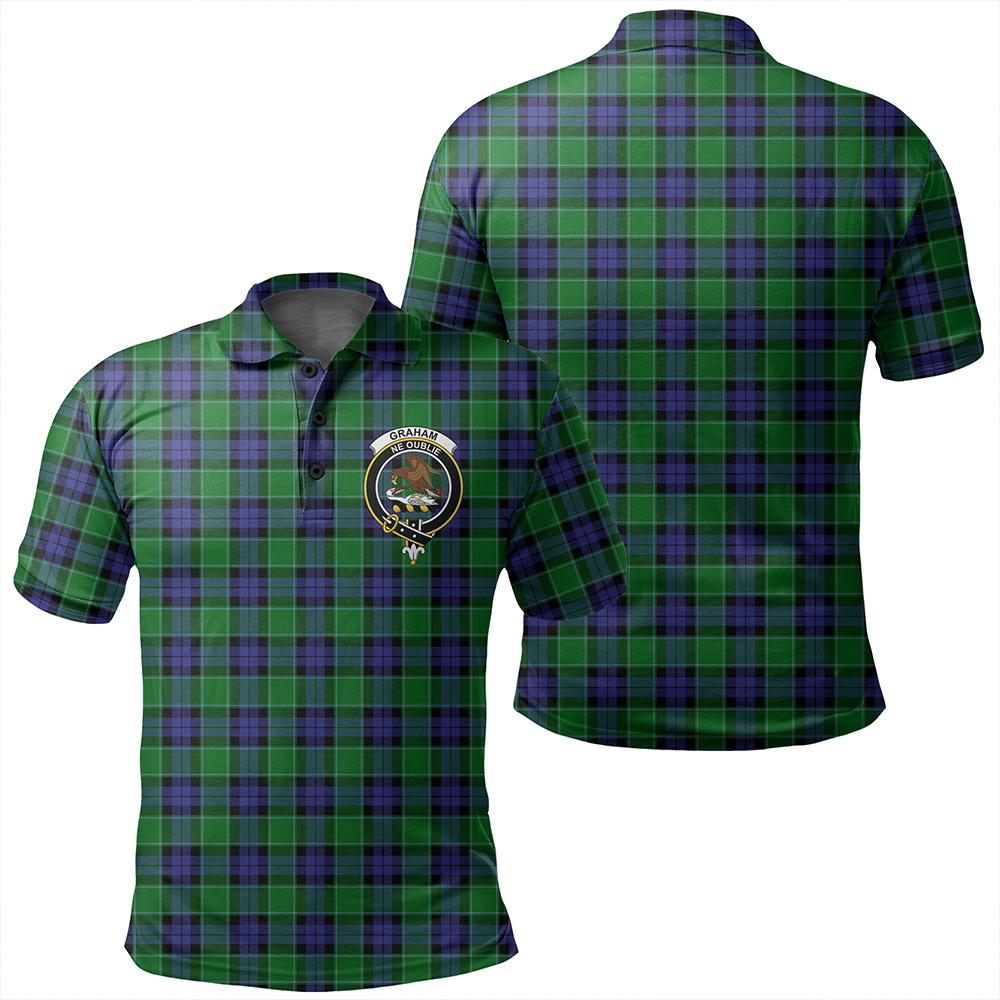 Graham of Menteith Modern Tartan Classic Crest Polo Shirt