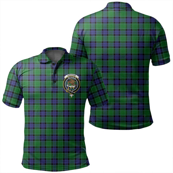 Graham of Menteith Modern Tartan Classic Crest Polo Shirt