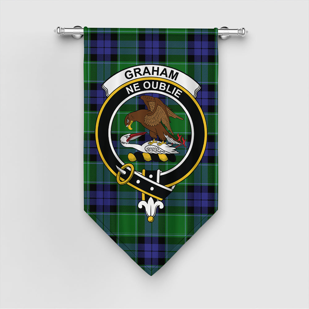 Graham of Menteith Modern Tartan Classic Crest Gonfalon