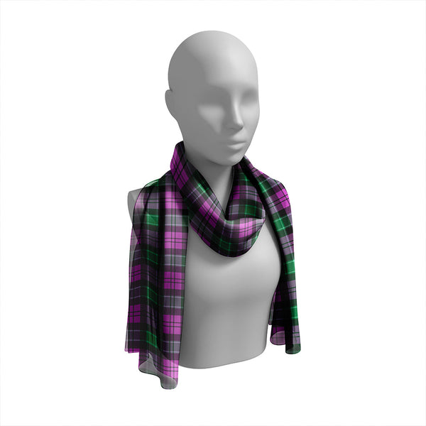 Graham of Menteith Plaid Ancient Tartan Classic Silk Habotai Long Scarf