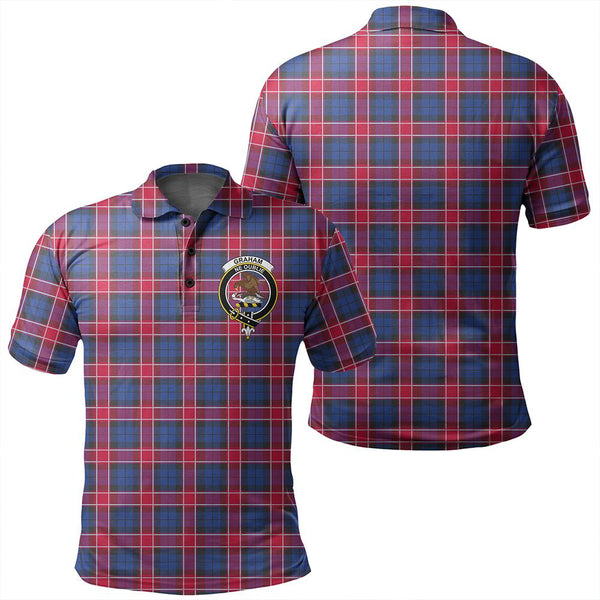 Graham of Menteith Red Tartan Classic Crest Polo Shirt