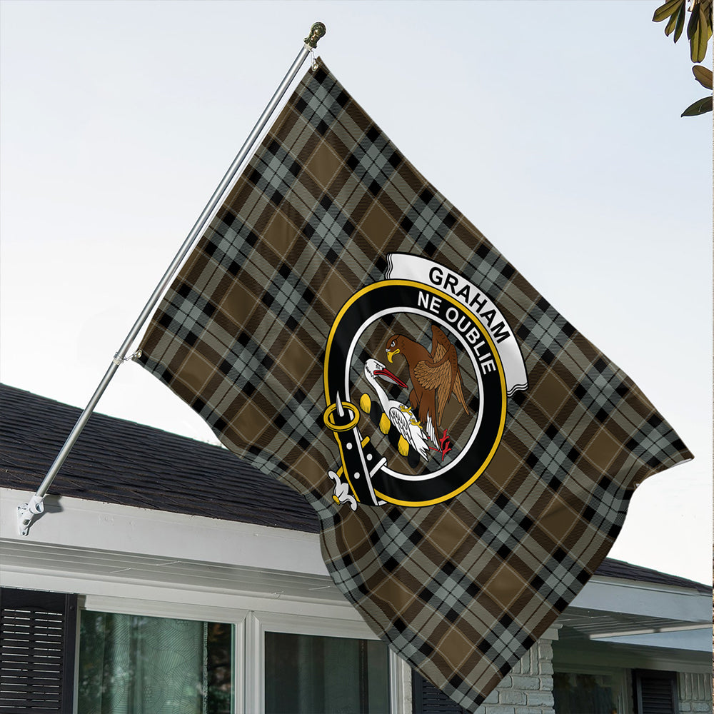 Graham of Menteith Weathered Classic Crest House Flag