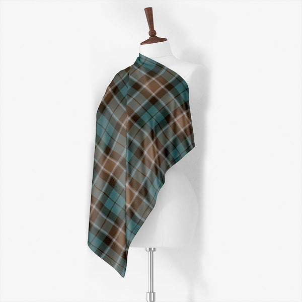 Graham of Menteith Plaid Weathered Tartan Classic Silk Habotai Square Scarf