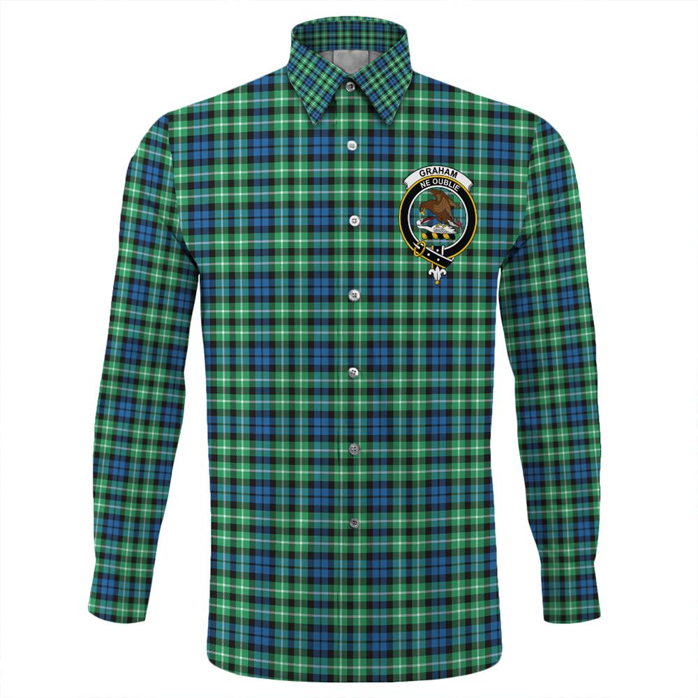 Graham of Montrose Ancient Tartan Classic Crest Long Sleeve Button Shirt