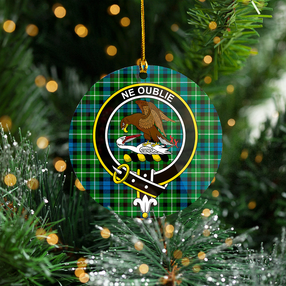 Graham of Montrose Ancient Clan Badge Tartan Plastic Christmas Ornaments