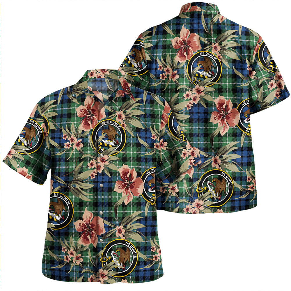 Graham of Montrose Modern Clan Badge Tartan Aloha Hawaiian Shirt Tropical Old Style