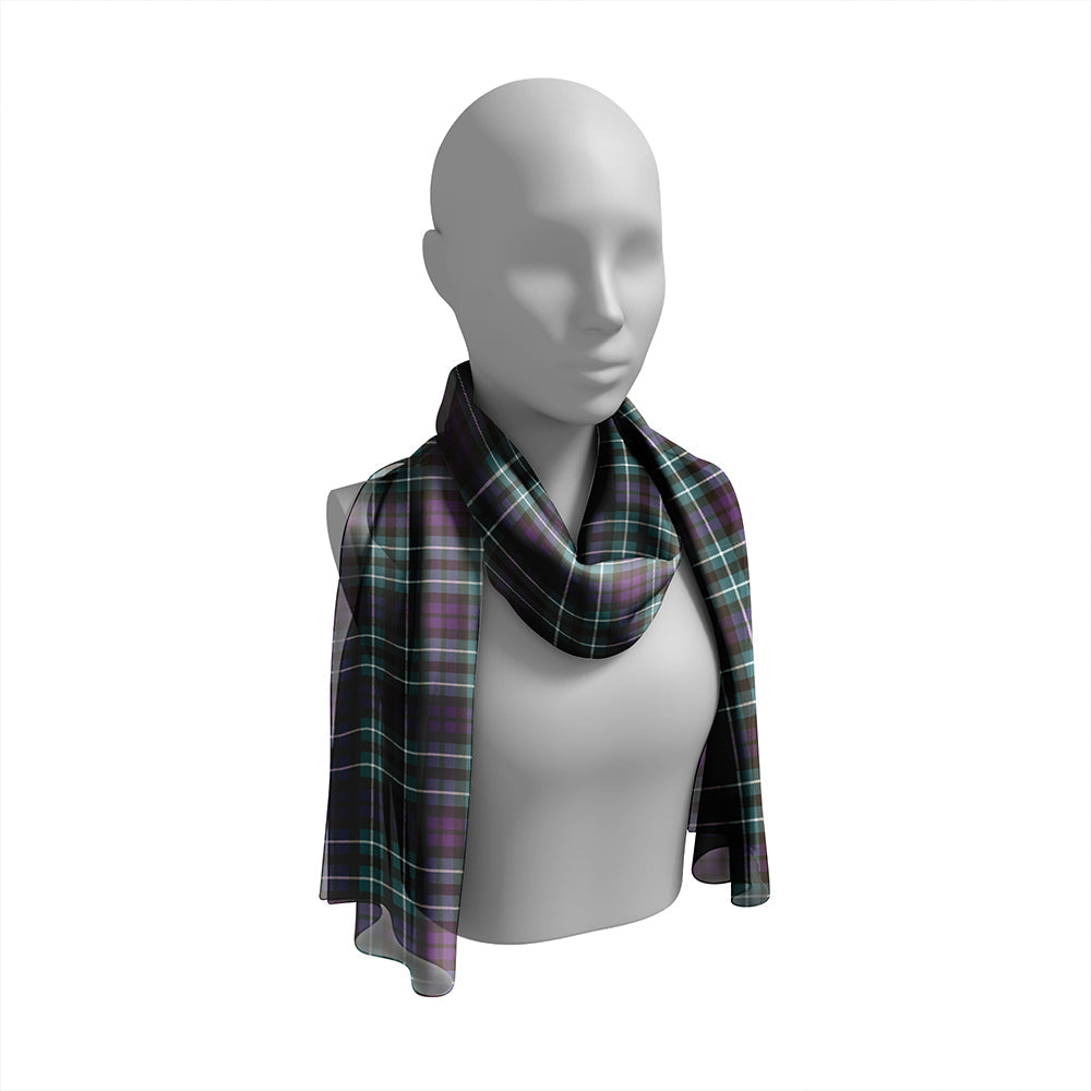 Graham of Montrose Weathered Tartan Classic Silk Habotai Long Scarf