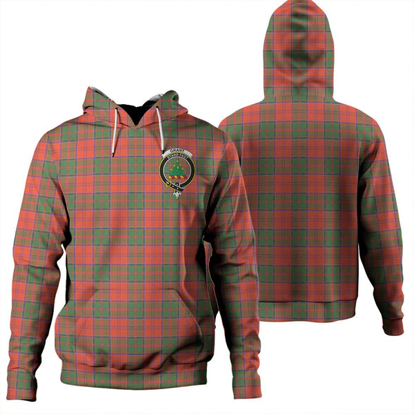 Grant Ancient Tartan Classic Crest Hoodie