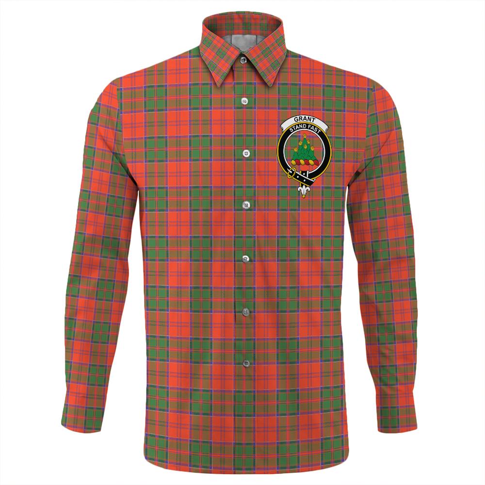 Grant Ancient Tartan Classic Crest Long Sleeve Button Shirt