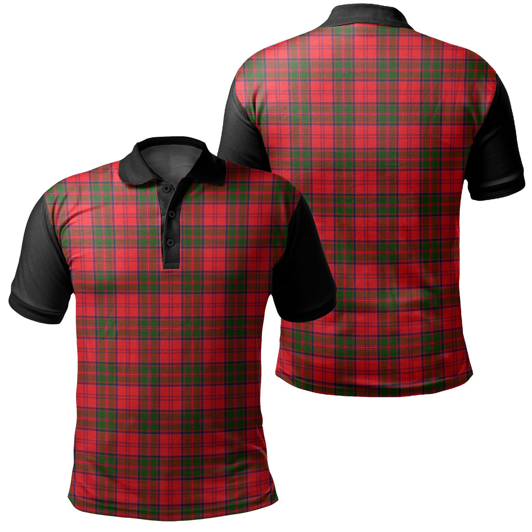 Grant Modern Tartan Classic Polo Shirt Black Neck 1 Style