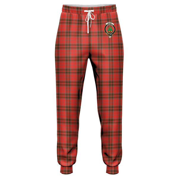 Grant Weathered Clan Badge Tartan Jogger Pants