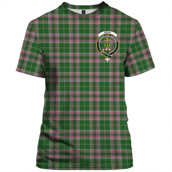 Gray Tartan Classic Crest T-Shirt